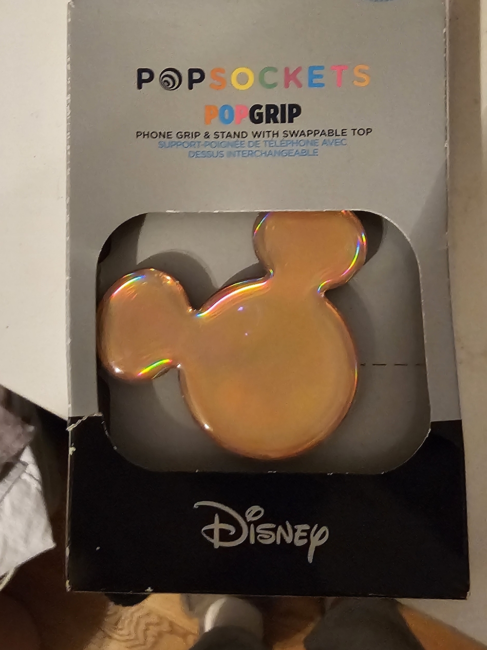 PopSocket Disney PopGrip Iridescent  Mickey Shape